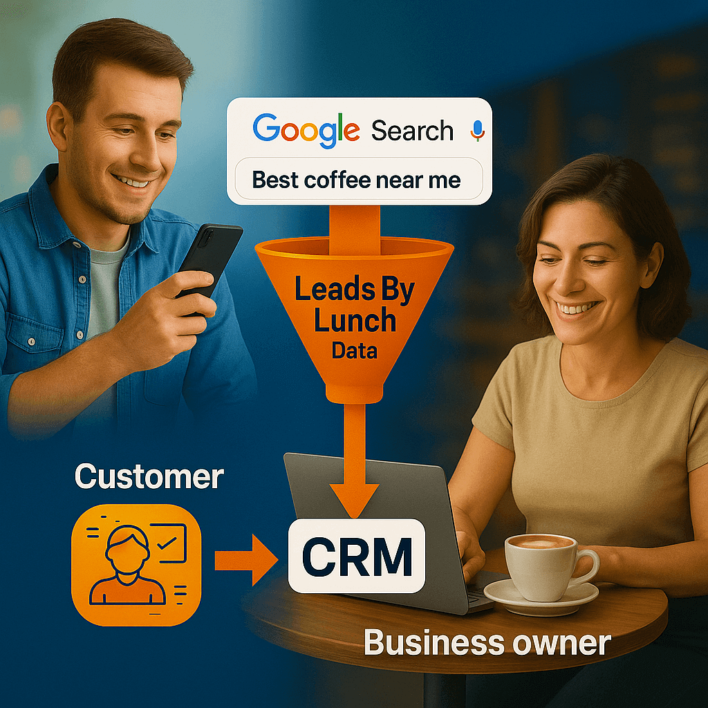 This Kansas City cafe owner used Leads By Lunch to turn search traffic into CRM contacts in hours, not weeks<br />
